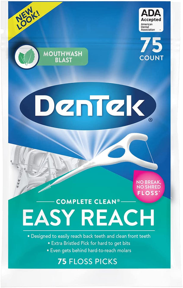 DenTek Complete Clean Y Shaped Floss Picks 75 Pack