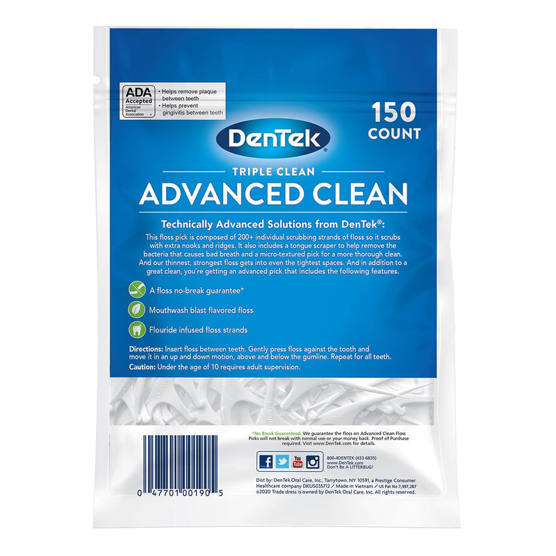 DenTek Triple Clean Floss Picks 150 Pack