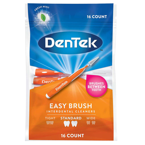 DenTek Easy Brush Interdental Cleaners Standard 16 Pack